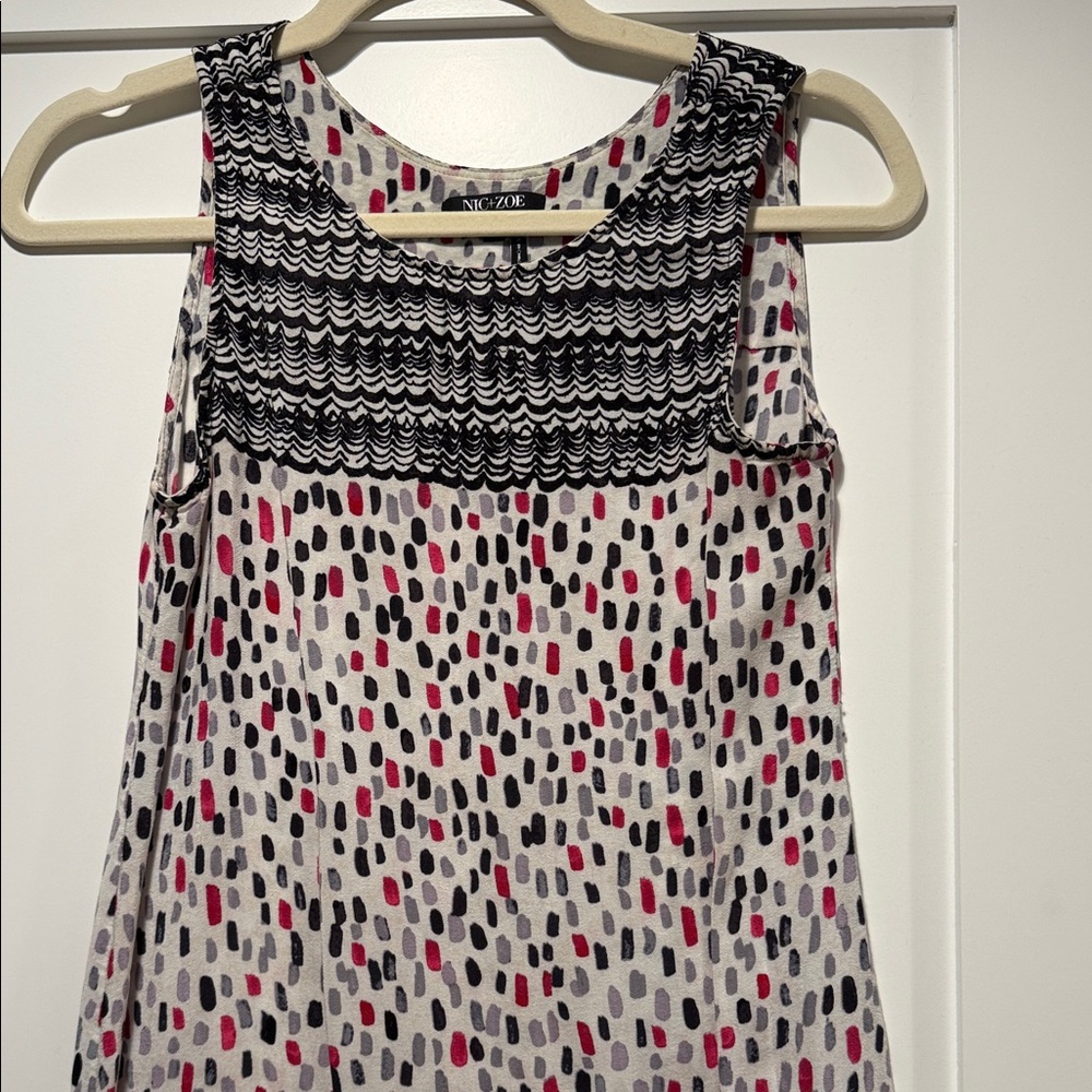 INC International Concepts Sleeveless Top - Black, White, Pink